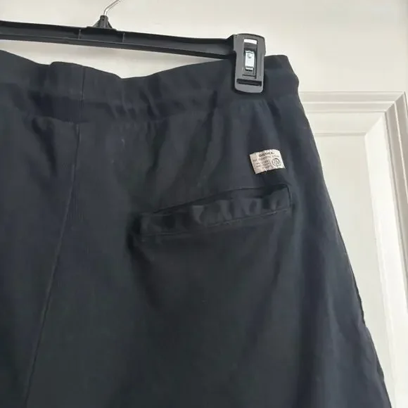 Diesel UMLB-PAN CALZONCINI Black Drawstring Sweat Shorts Mens XL Lounge - Picture 7 of 12